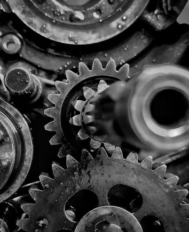 Engrenagens em movimento